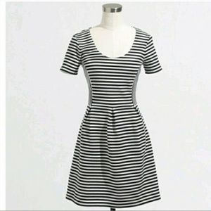 J. Crew Empire Waist Striped Dress